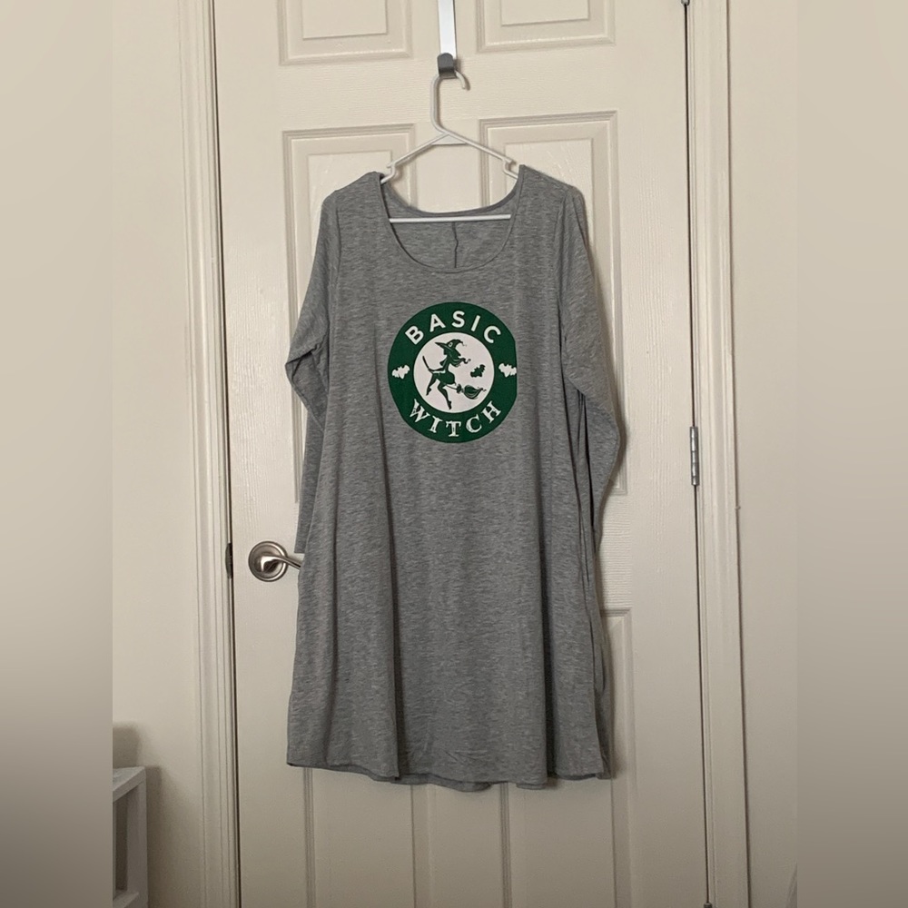 Basic witch long sleeve dress